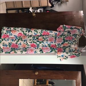 LE KATE Off the shoulder cinched waist dress